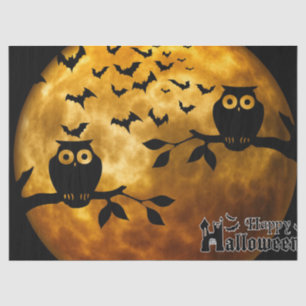 Seda Papel de debate nocturno de halloween Moon Owls