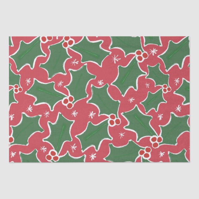Seda Papel de debate sobre los Navidades Red and Green  (Anverso)