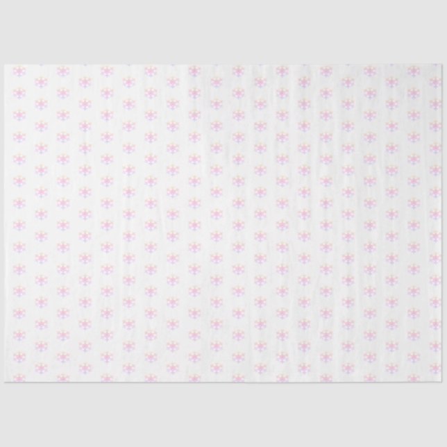 Seda Papel de debate sobre Navidades rosados de copo de (Anverso)