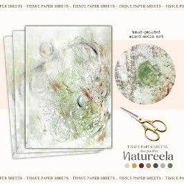 Seda Papel de Decoupage Abstracto Contemporáneo