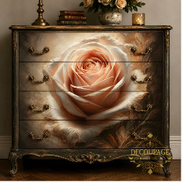 Seda Papel de Decoupage Blush Rose Center