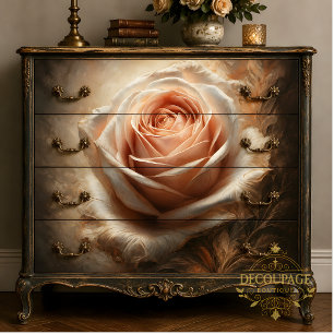 Seda Papel de Decoupage Blush Rose Center
