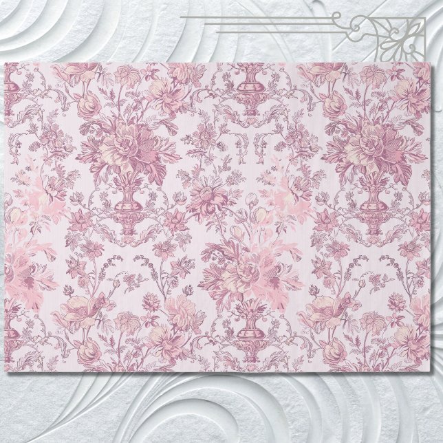 Seda Papel de decoupage chinoisería rosa claro (Subido por el creador)