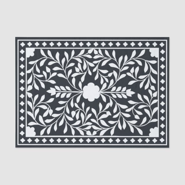 Seda Papel de Decoupage con Incisión de Hueso Tradicion (Anverso)