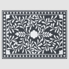 Seda Papel de Decoupage con Incisión de Hueso Tradicion