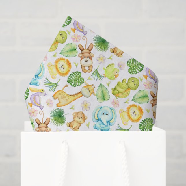 Seda Papel de Decoupage de Animales de Safari, Fauna Sa (Bolsa de regalo)