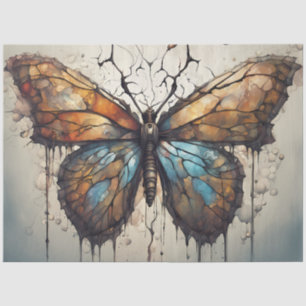 Seda Papel de Decoupage de Arte de Mariposa Mariposa