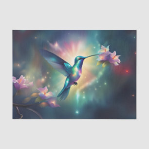 Seda Papel de Decoupage de Colibrí Iridescente Brillant