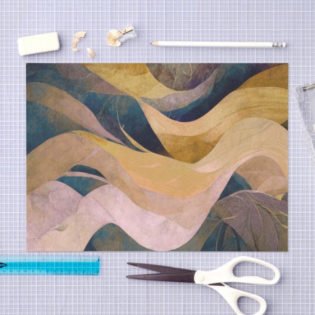 Seda Papel de decoupage de diseñador de madera marrón r (Artesanía)