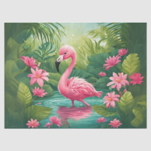 Seda Papel de Decoupage de Flamenco Bebé