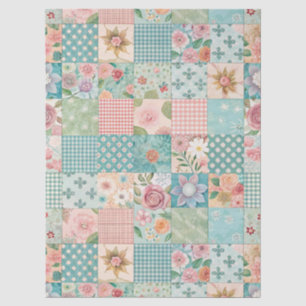 Seda Papel de decoupage de flores primaverales pastel p
