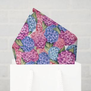 Seda Papel de Decoupage de Hortensia, Floral Botánico R