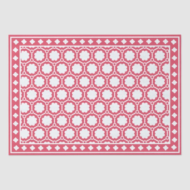 Seda Papel de decoupage de hueso moderno con diseño de  (Anverso)