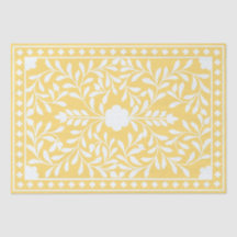 Papel de Decoupage de Hueso Tradicional Amarillo
