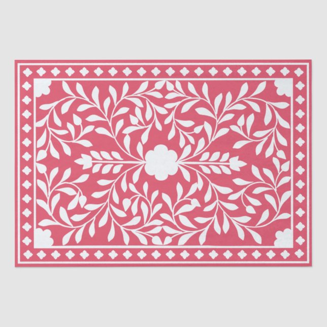 Seda Papel de decoupage de hueso tradicional de frambue (Anverso)