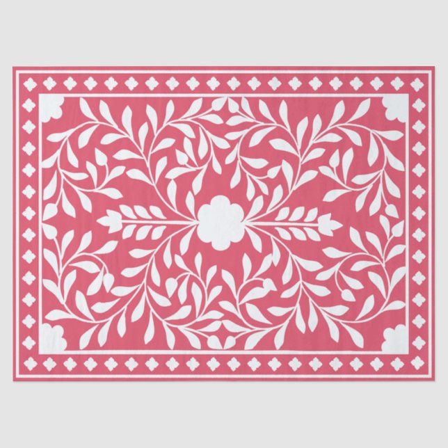 Seda Papel de decoupage de hueso tradicional de frambue (Anverso)