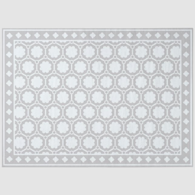 Seda Papel de decoupage de incrustación de hueso modern (Anverso)