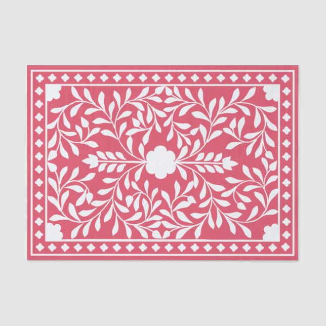 Seda Papel de decoupage de incrustación de hueso tradic (Anverso)