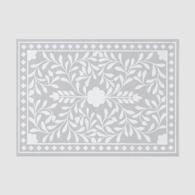 Seda Papel de decoupage de incrustación de hueso tradic (Anverso)