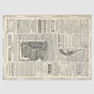 Seda Papel de Decoupage de las Ephemeras