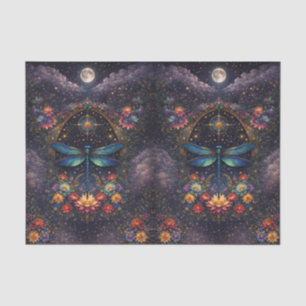 Seda Papel de Decoupage de Libélula Boho Caprichoso Col