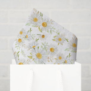Seda Papel de Decoupage de Margaritas, Jardín Floral