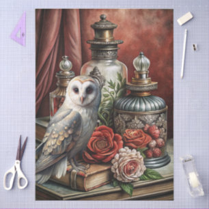 Seda Papel de Decoupage de Muebles con Flores Elegantes