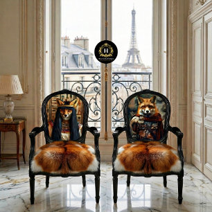 Seda Papel de Decoupage de Muebles Fox