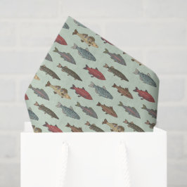 Seda Papel de decoupage de peces, vida marina del océan