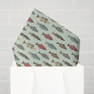 Seda Papel de decoupage de peces, vida marina del océan