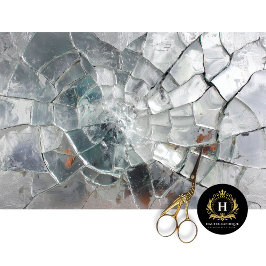 Seda Papel de Decoupage Escama de Hielo de Dragón Destr