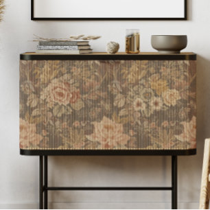 Seda Papel de decoupage floral vintage para muebles hec
