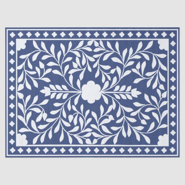 Seda Papel de Decoupage Incrustación de Hueso Tradicion (Anverso)
