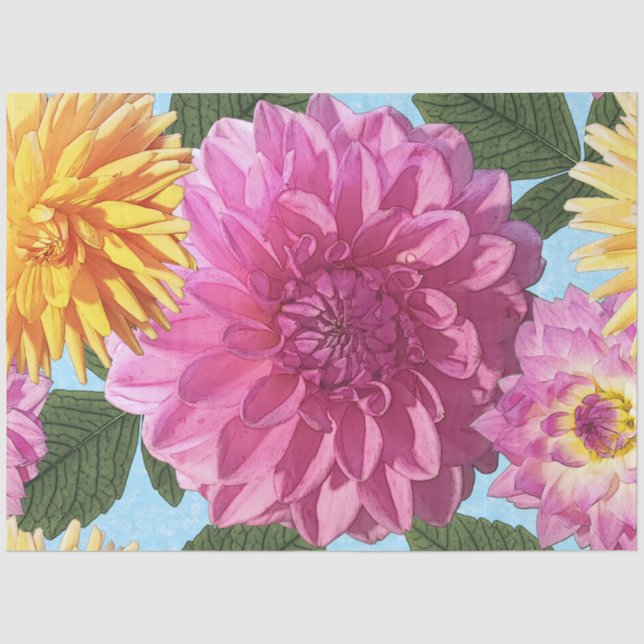 Seda Papel de Decoupage o Tissue de Dalia (Anverso)