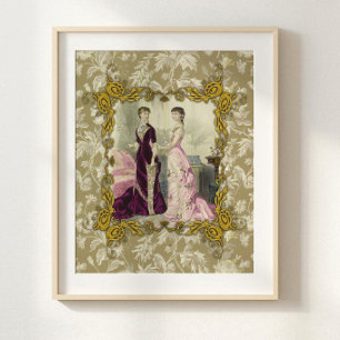 Seda Papel de Decoupage Romántico Victoriano de Moda Fr