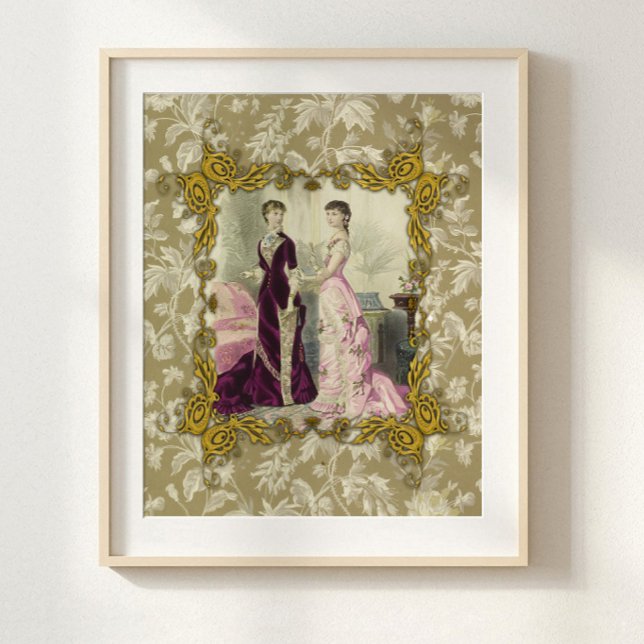 Seda Papel de Decoupage Romántico Victoriano de Moda Fr (Subido por el creador)
