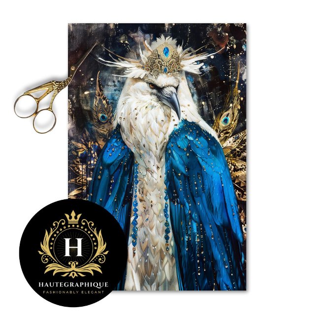 Seda Papel de Decoupage Sapphire Raven Royalty   (Subido por el creador)