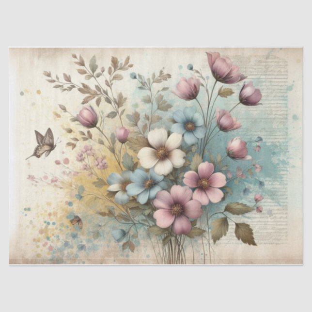 Seda Papel de Decoupage Shabby Chic (Anverso)