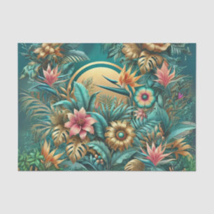 Seda Papel de Decoupage Tropical Iridescente
