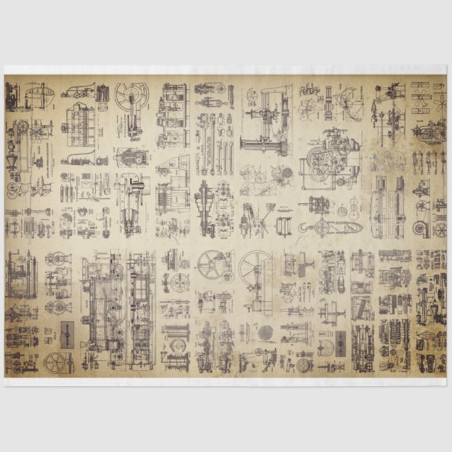 Seda Papel de desacoplamiento de la máquina de vapor (Anverso)