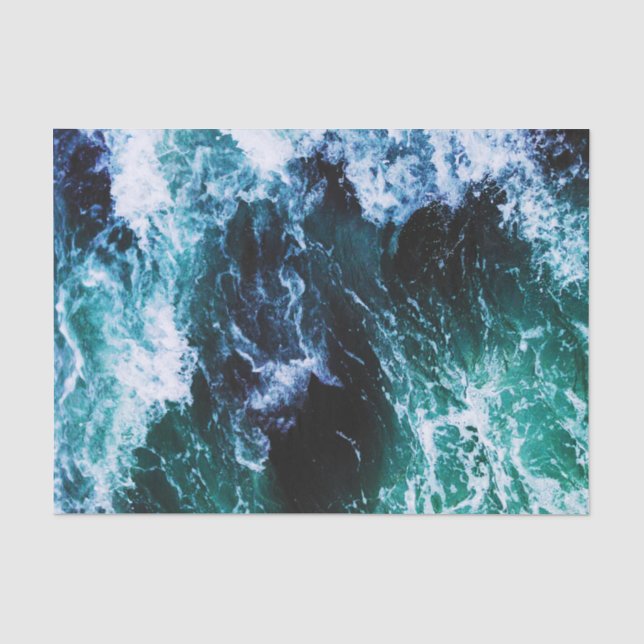 Seda Papel de desalojo de las olas del océano sereno pa (Anverso)