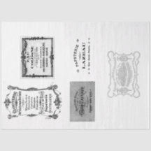 Papel de descodificación de publicidad en francés 