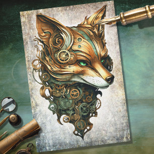 Seda Papel de descodificación de retrato de Steampunk F