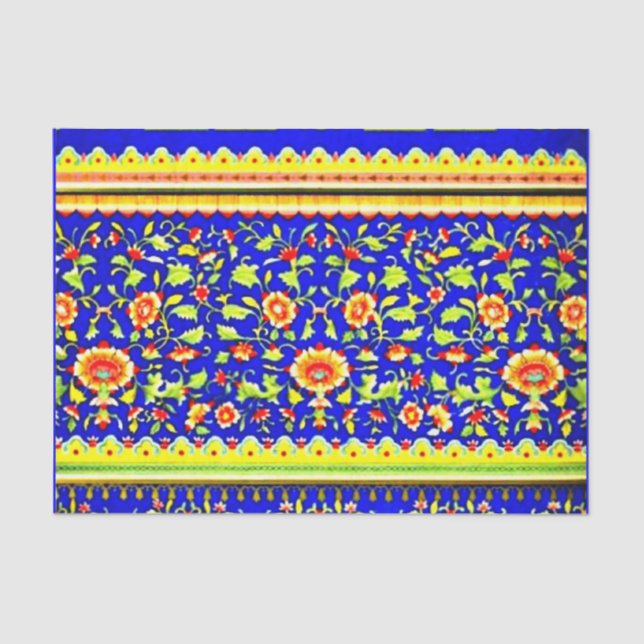 Seda Papel de descomposición 10"x15" - Textiles de époc (Anverso)