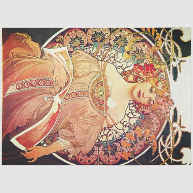 Seda Papel de descomposición Art Nouveau (Anverso)