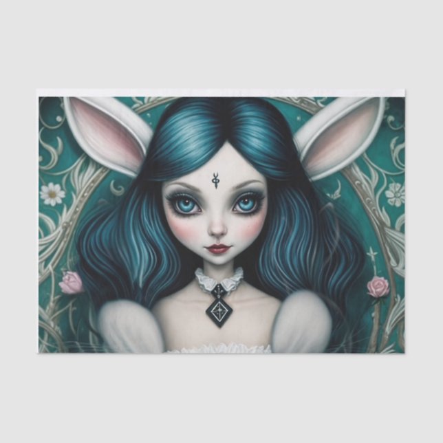 Seda Papel de descomposición de Alice, Chica de Conejo  (Anverso)