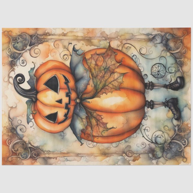Seda Papel de descomposición de calabaza de calabaza de (Anverso)