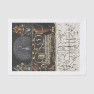 Seda Papel de descomposición de callias de pavo real