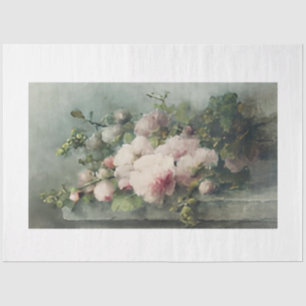 Seda Papel de descomposición de flores morales