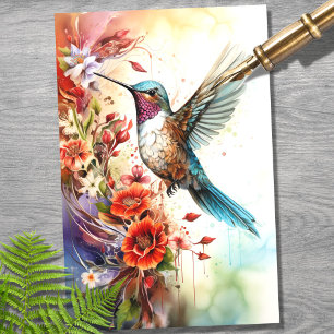Seda Papel de descomposición de Hummingbird 4